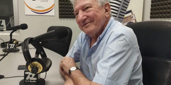 Pedro Quevedo en los estudios de El Espejo Canario