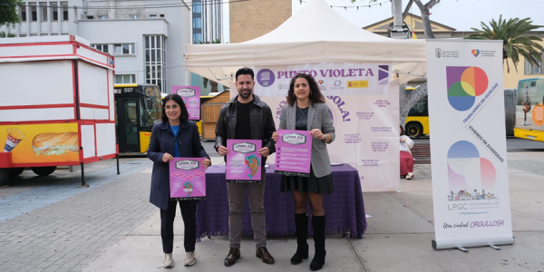 Punto violeta en el Carnaval de Las Palmas de Gran Canaria | Foto: Ayuntamiento de LPGC
