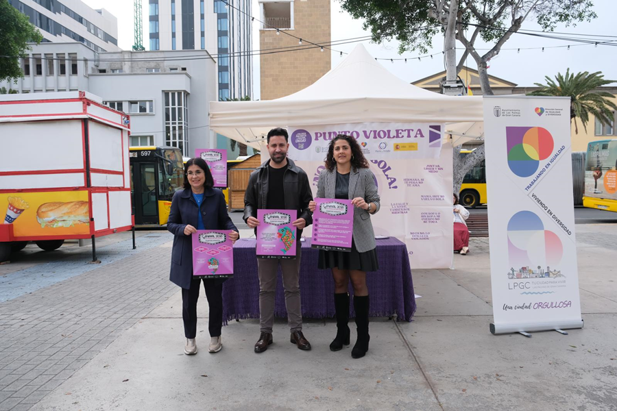 Punto violeta en el Carnaval de Las Palmas de Gran Canaria | Foto: Ayuntamiento de LPGC