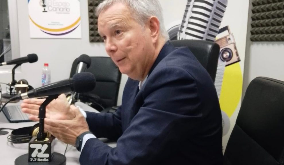 Chano Franquis en los estudios de El Espejo Canario