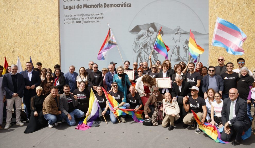 Reconocimiento de Tefía como lugar de memoria LGTBI | Foto: Ministerio de Política Territorial y Memoria Democrática