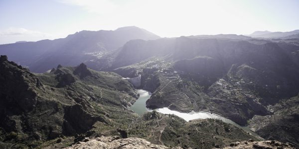 Agua embalsada en las Presa de Soria y Chira, en 2021 Tras La Borrasca Filomena | Foto Julio Cuenca