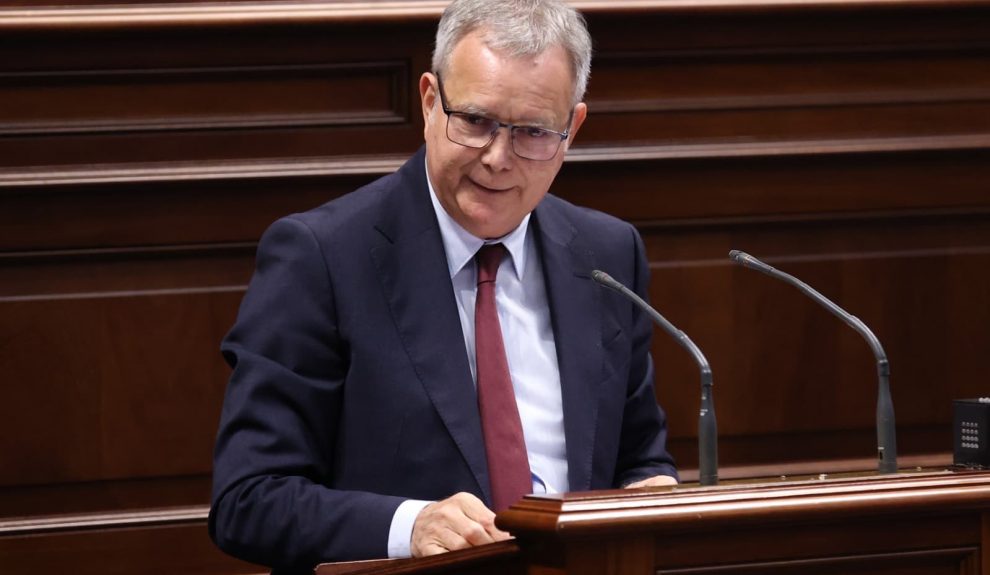 Chano Franquis durante su intervención | Foto: Parlamento de Canarias