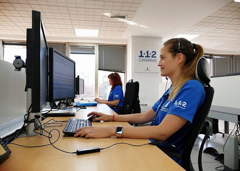 Sala operativa del 112 | Foto: Gobierno de Canarias