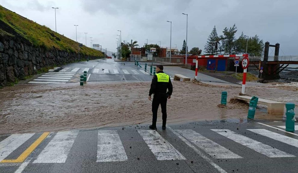 Paso de la borrasca por Arucas | Foto: Radio Arucas - Ayuntamiento de Arucas