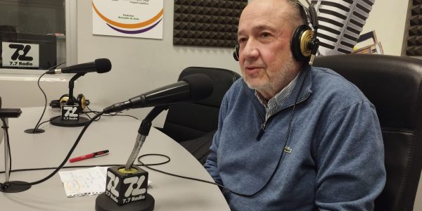 Francisco Fernández de Pedro en los estudios de El Espejo Canario