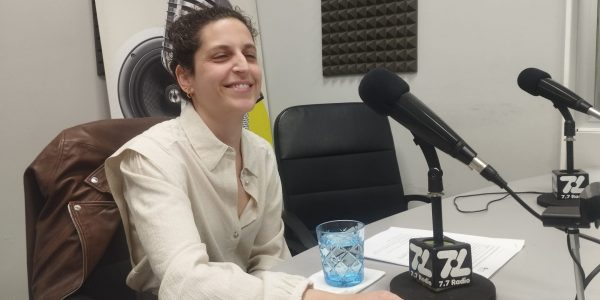 Adriana García en los estudios de El Espejo Canario