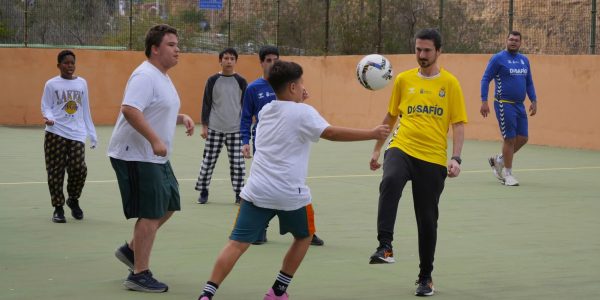 La actividad culminó con la celebración de un partido inclusivo | Foto: UD Las Palmas