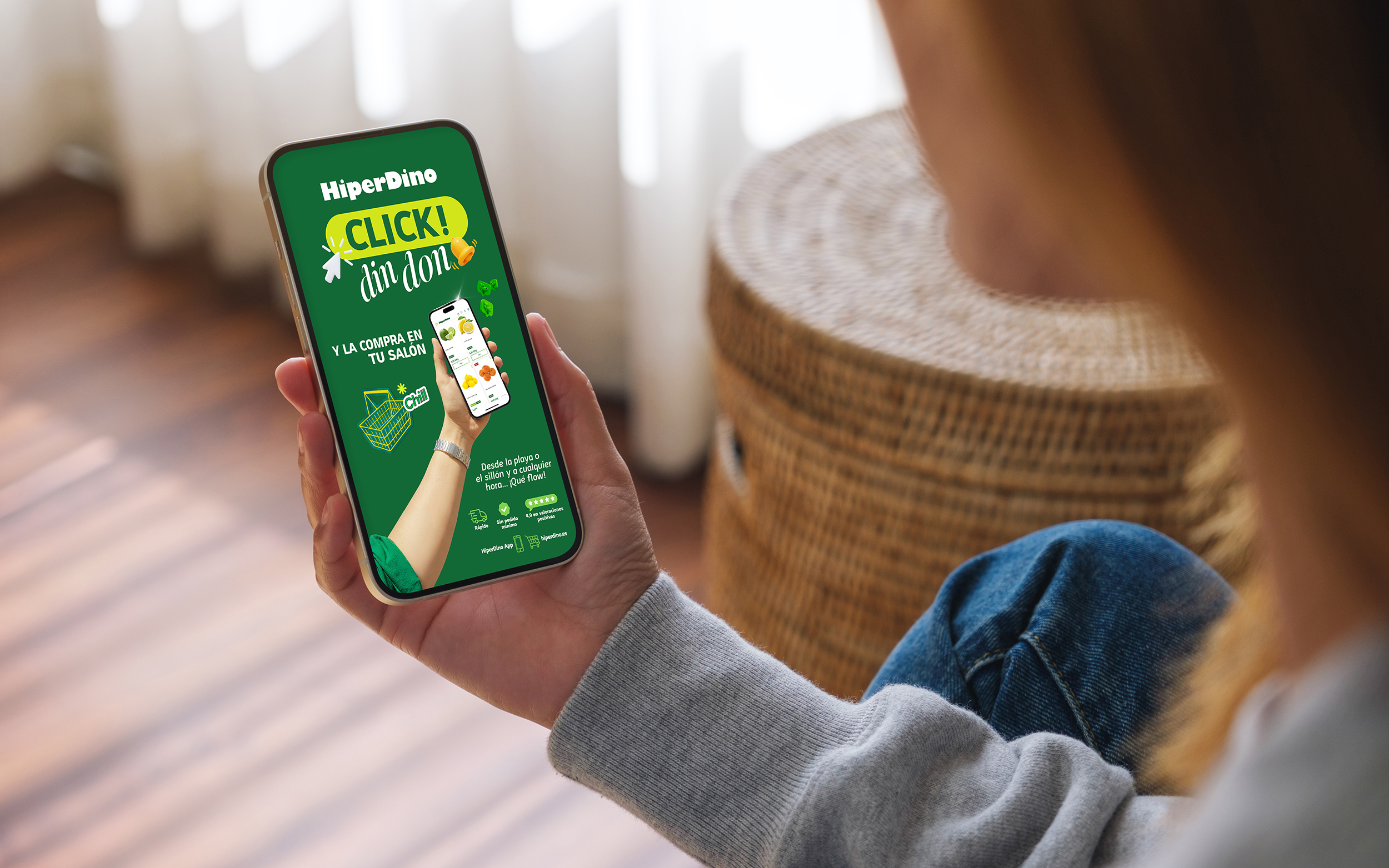 Aplicación de compra online de Hiperdino | Foto: Hiperdino