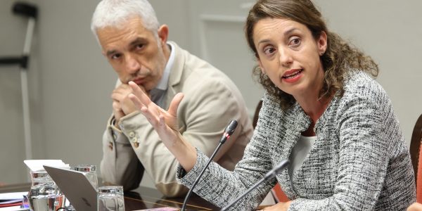 Miriam Álvarez en la comisión sobre pobreza infantil en Canarias | Foto: Parcan