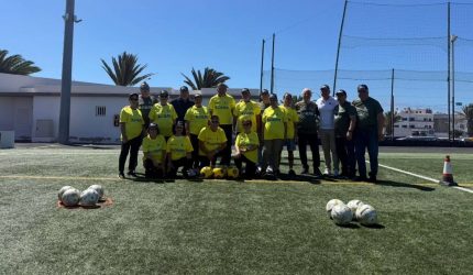 La actividad contó con la participación de los integrantes de los equipos AlGolpito del Centro de Mayores de Arrecife | Foto: UD Las Palmas