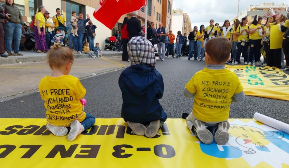 Movilizaciones en defensa de la educación de 0 a 3 años | Foto: CCOO