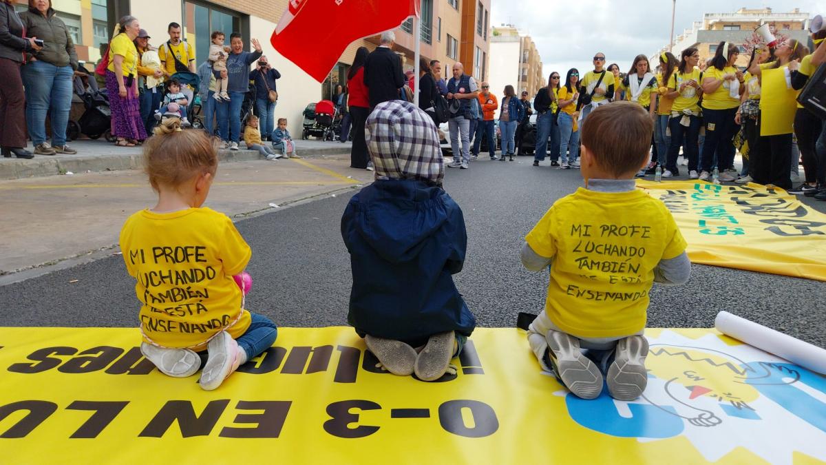 Movilizaciones en defensa de la educación de 0 a 3 años | Foto: CCOO