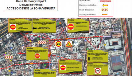 EMALSA mejora y repara desde mañana la red de saneamiento de las calles Castillo y Ramón y Cajal