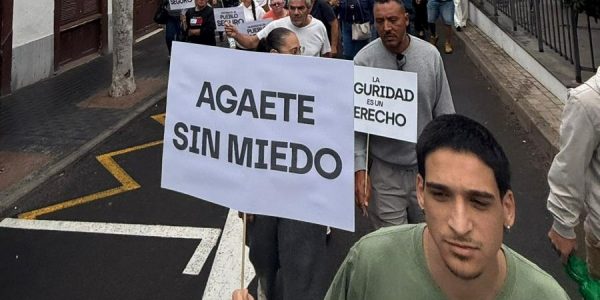 Protesta de los empresarios de Agaete | Foto: AEGA