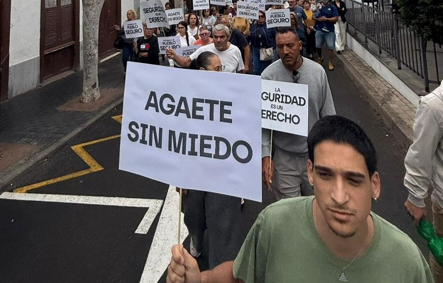 Protesta de los empresarios de Agaete | Foto: AEGA