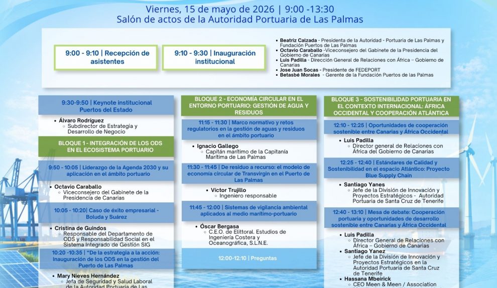 I Jornadas de Sostenibilidad del Puerto de Las Palmas