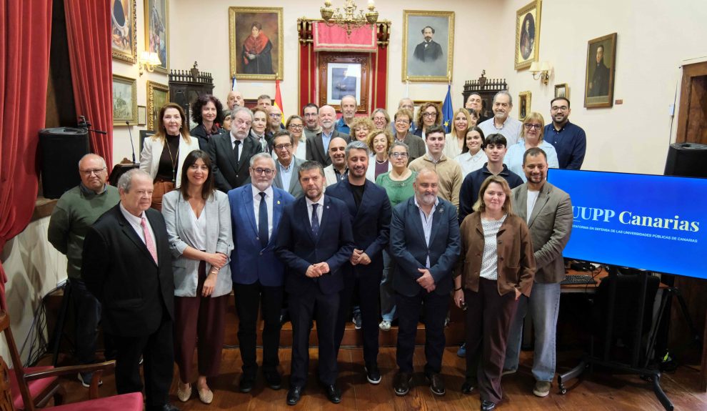 Firmantes del Manifiesto en Defensa de las Universidades Públicas | Foto: ULPGC