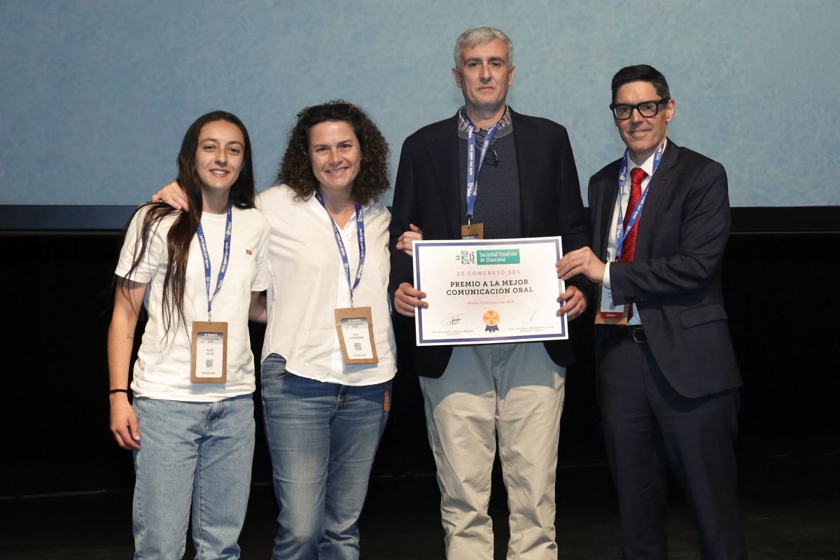 El premio fue entregado en el transcurso del 20º Congreso de la Sociedad Española de Glaucoma celebrado en Toledo | Foto: ULL
