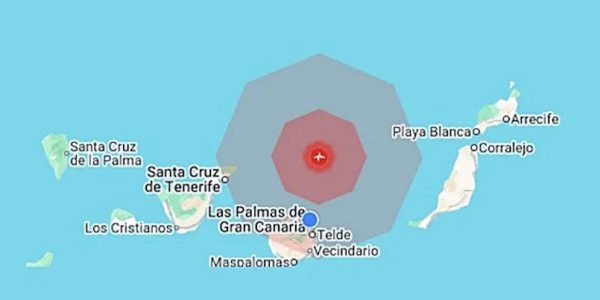 Terremoto de magnitud estimada de 4,7 A 59 km de Las Palmas de Gran Canaria | Google