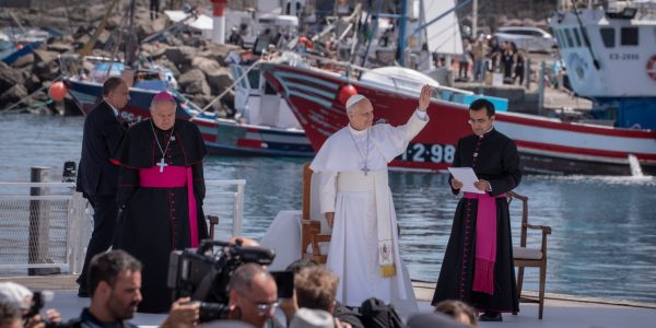 Acto del papa en Arguineguín | Foto: Gobierno de Canarias