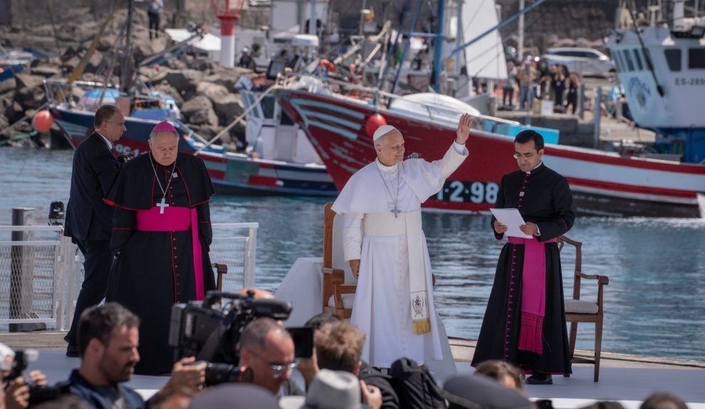 Acto del papa en Arguineguín | Foto: Gobierno de Canarias