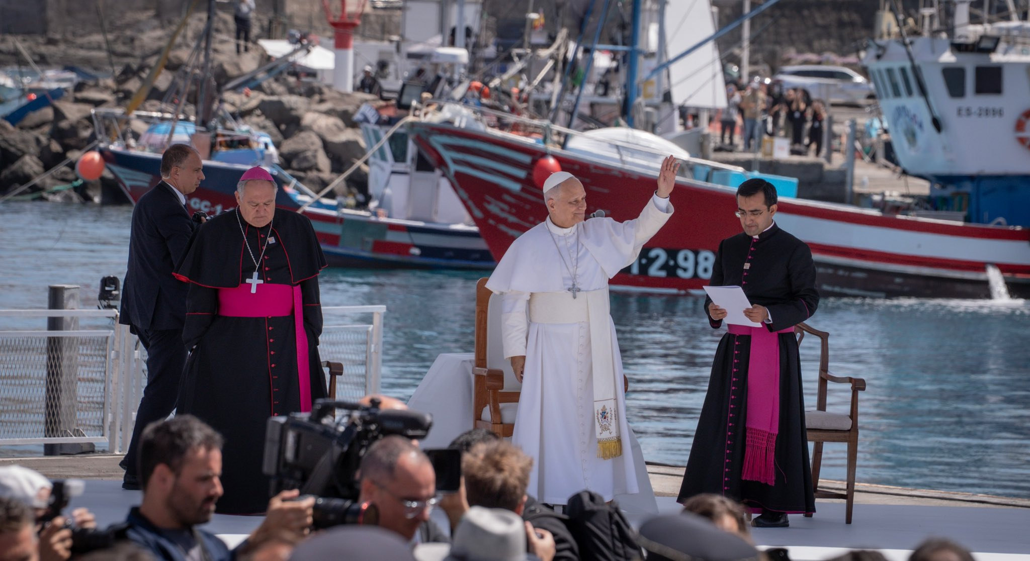 Acto del papa en Arguineguín | Foto: Gobierno de Canarias