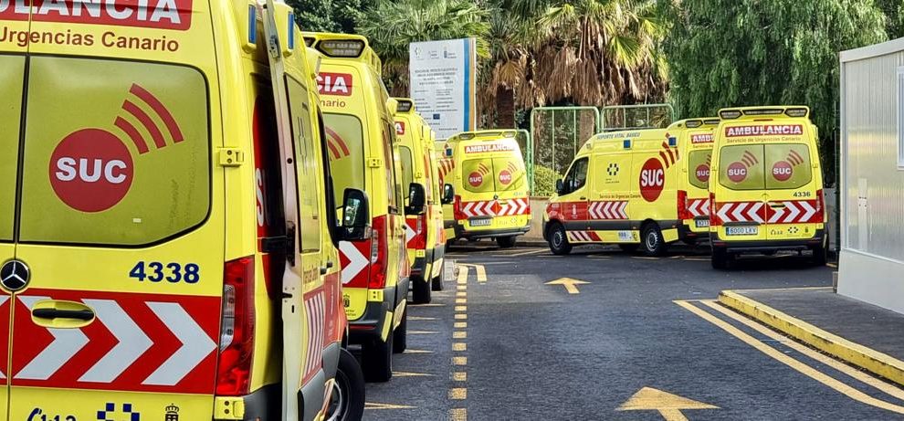 Ambulancias del Servicio Canario de Salud | Foto: FSC-CCOO Canarias