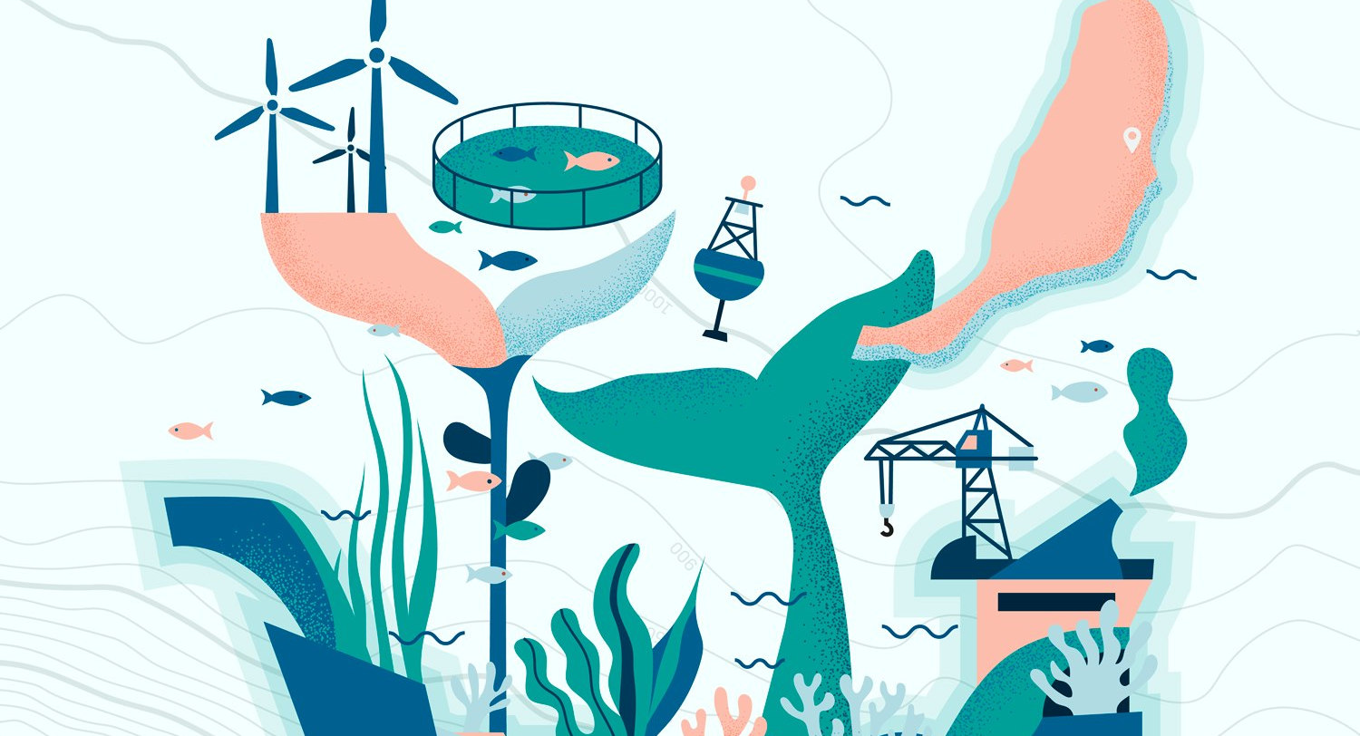 Cartel de la Jornada de innovación y co-creación de proyectos vinculados a la industria de la economía azul en Fuerteventura