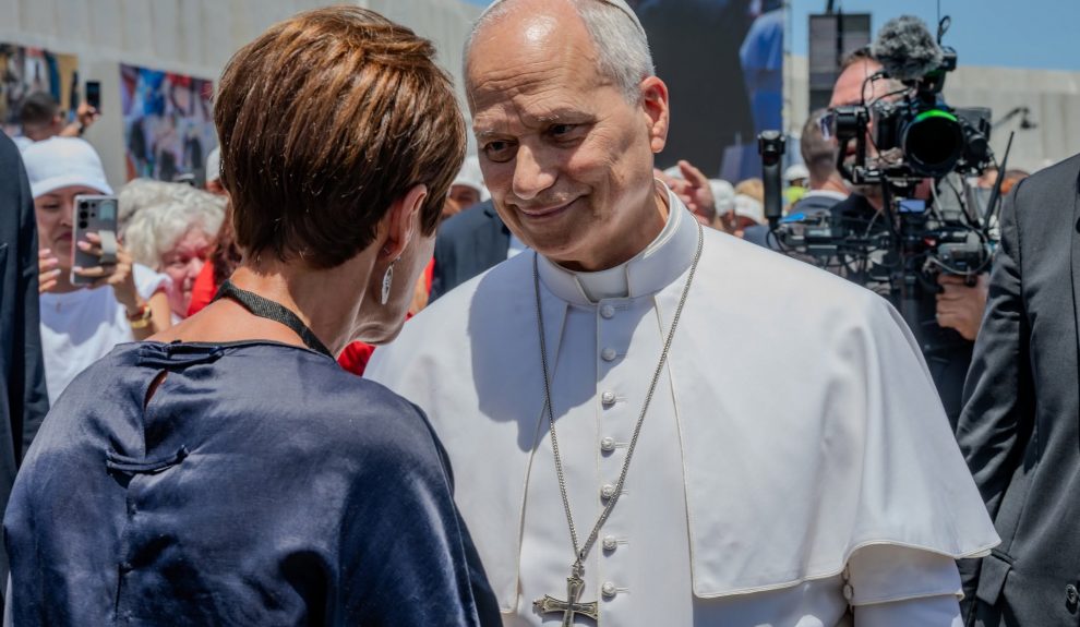 Visita del papa León XIV al muelle de ARguineguín | Foto: Ayuntamiento de Mogán