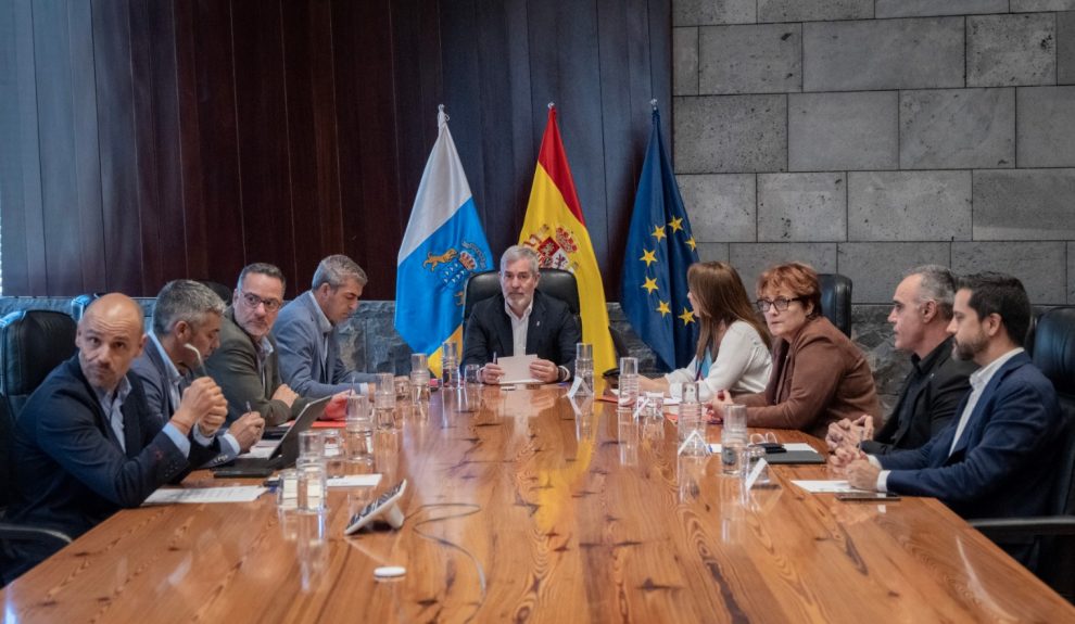 Alfonso Cabello en una reunión del Consejo de Gobierno | Foto: Gobierno de Canarias