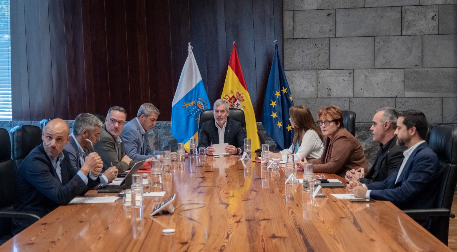 Alfonso Cabello en una reunión del Consejo de Gobierno | Foto: Gobierno de Canarias