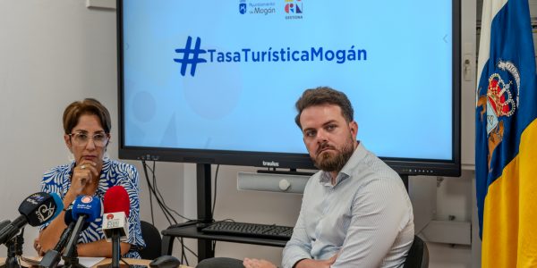 Onalia Bueno en la rueda de prensa posterior a la sentencia | Foto: Ayuntamiento de Mogán