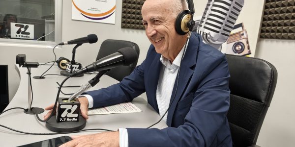 Francisco Hernandez Spinola en los estudios de El Espejo Canario