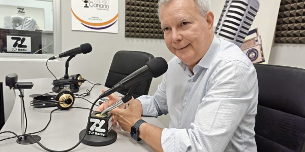 Chano Franquis en los estudios de El Espejo Canario