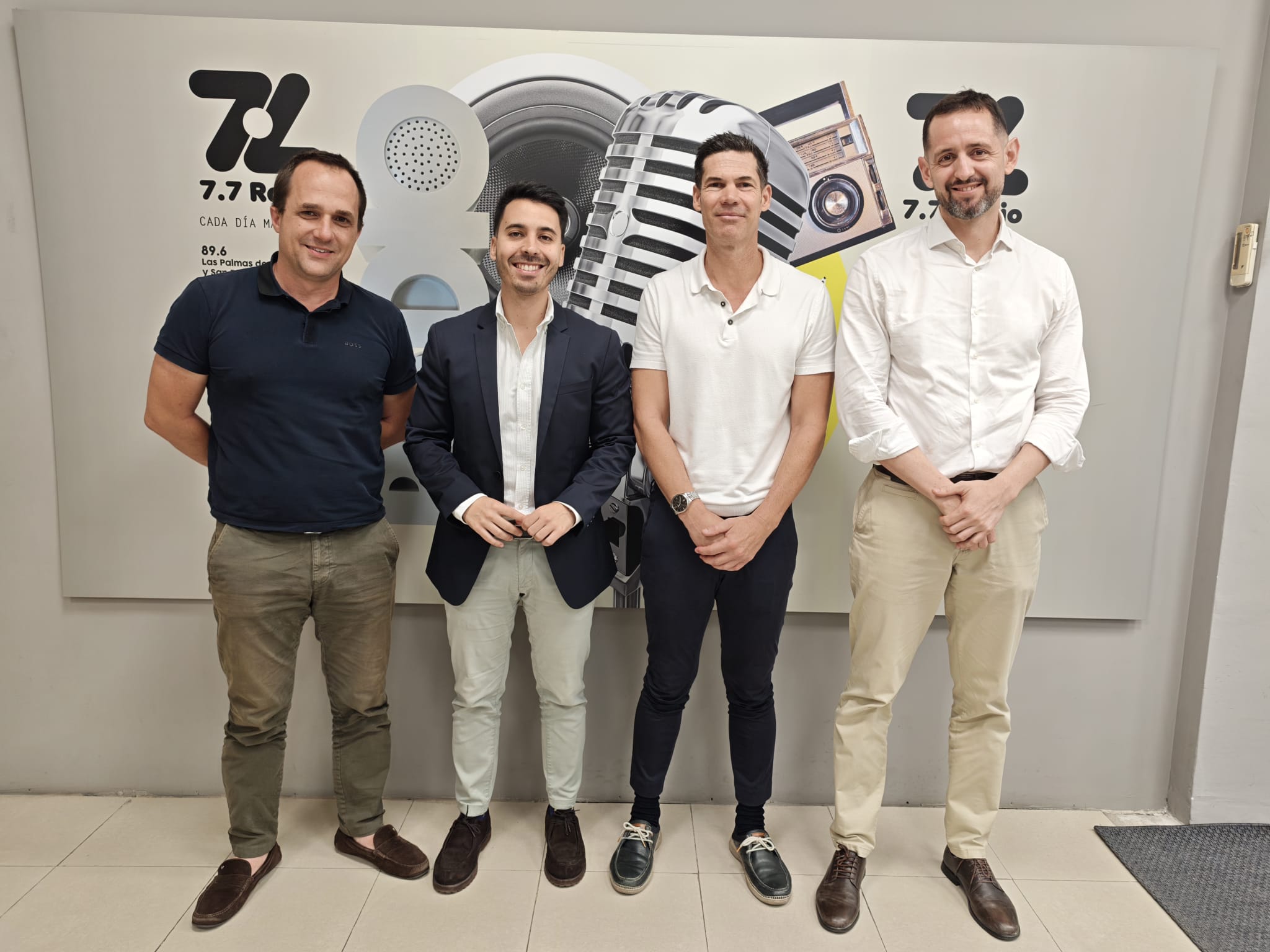 De izquierda a derecha: Lorenzo Muñoz, Alberto Hernández, Fernando Caballero y Raúl Macías.