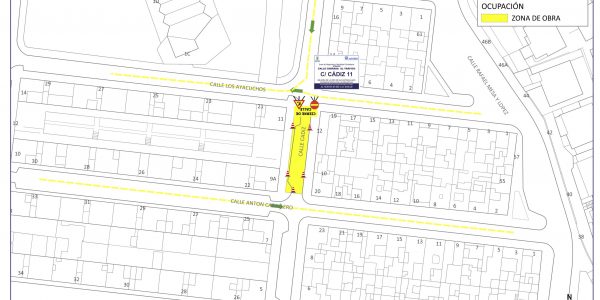 EMALSA inicia obras para reparar la red de saneamiento de la calle Cádiz | Foto: EMALSA