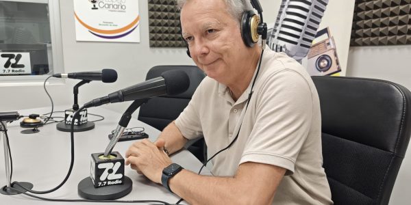 Chano Franquis en los estudios de El Espejo Canario