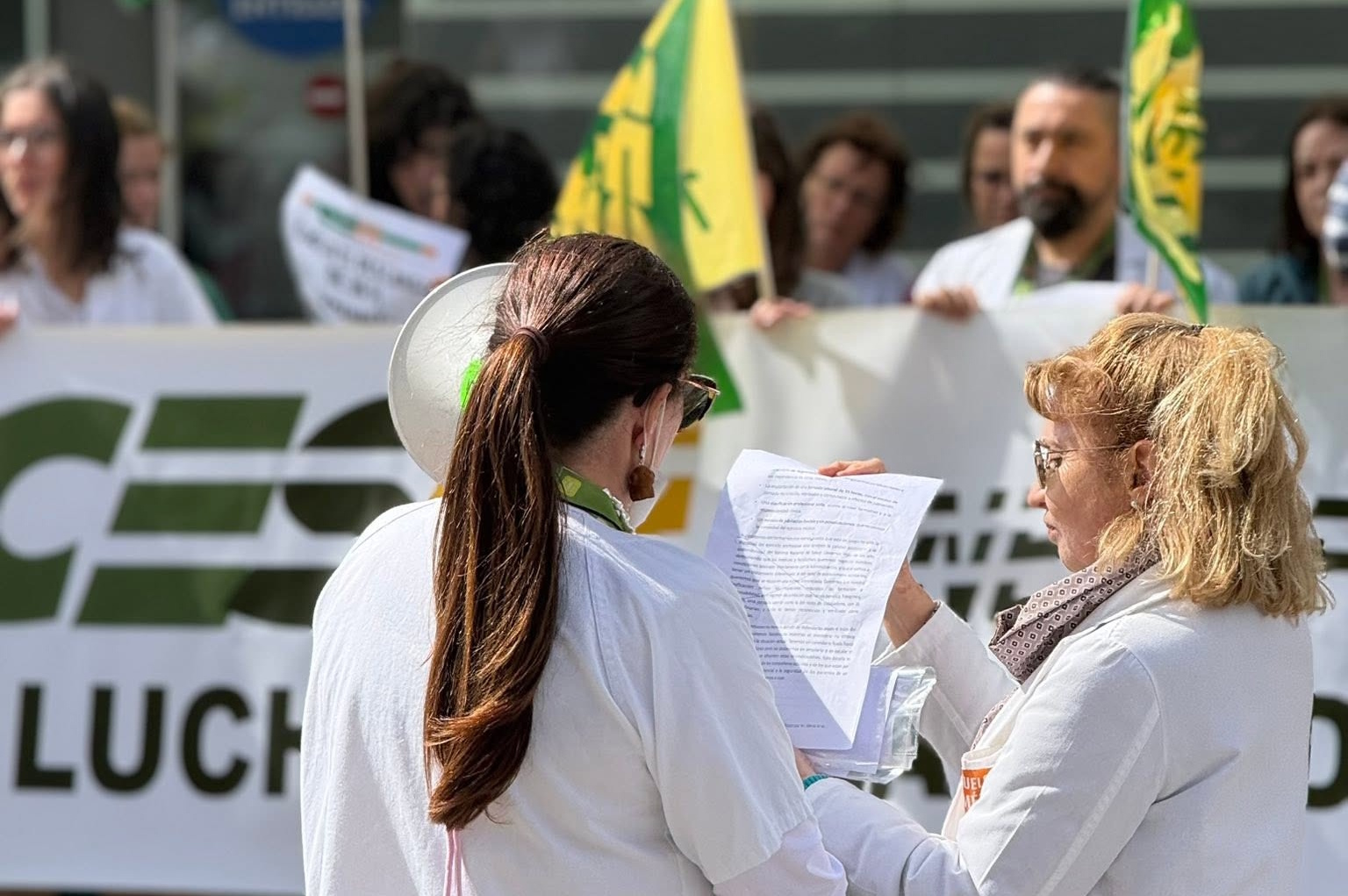 Concentración de personal médico de Canarias | Foto: CESM Canarias