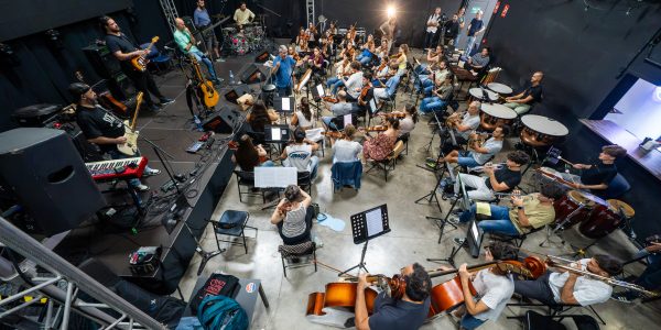Ensayo de Efect o Pasillo con Barrios Orquestados | Foto: Festival Sonora