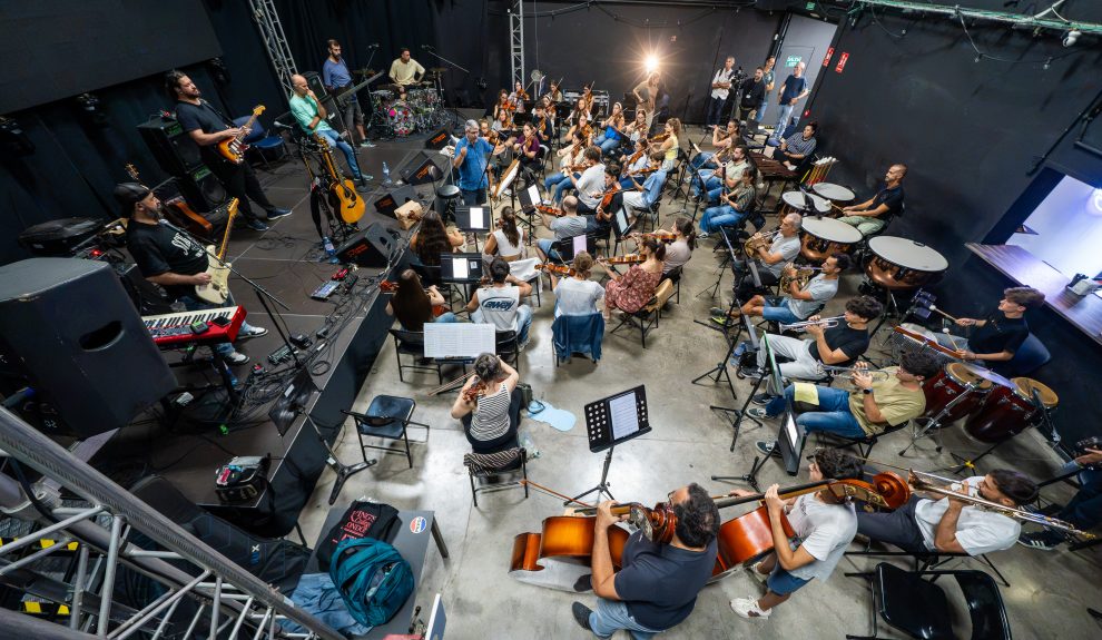 Ensayo de Efect o Pasillo con Barrios Orquestados | Foto: Festival Sonora