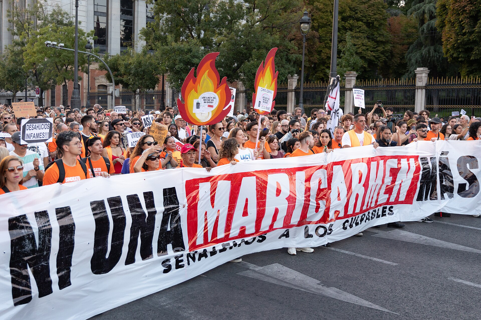 Manifestación «Ni una Maricarmen más» — Madrid, 26 de septiembre de 2026. | Foto: Carlos Barcenilla (Wikimedia Commons, usuario Barcex). Licencia: CC BY-SA 4.0.