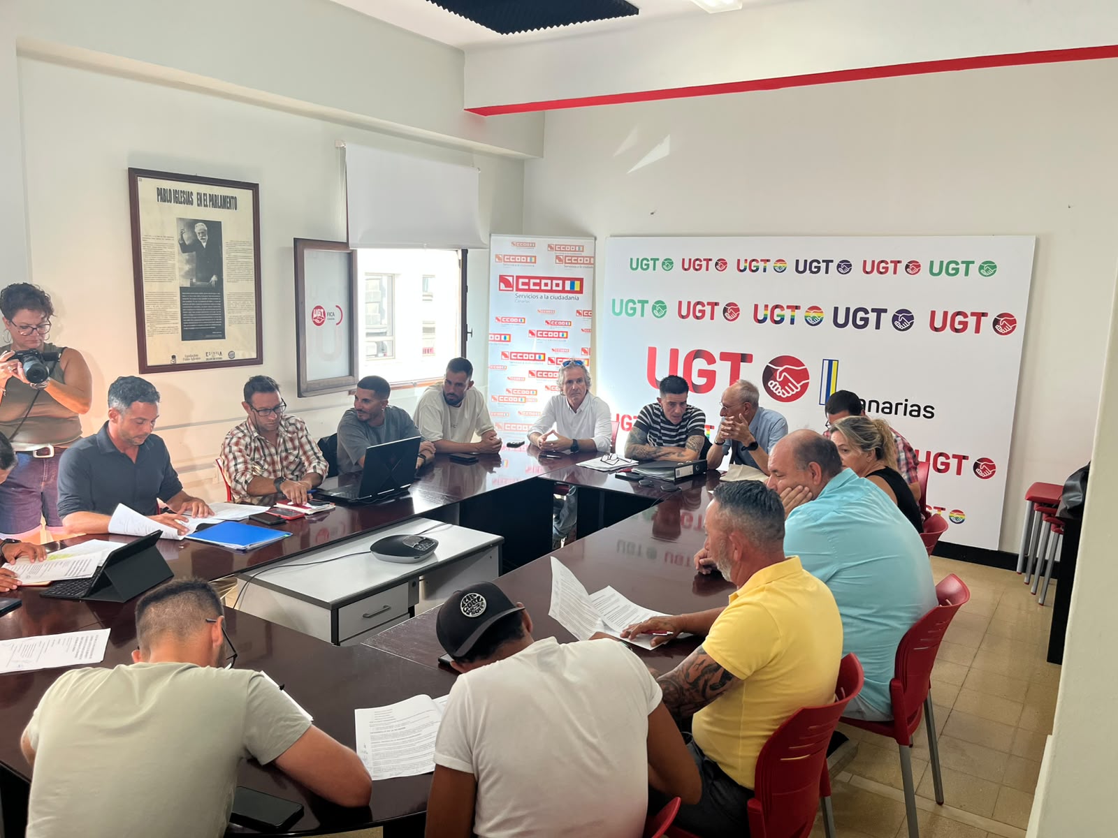 Reunión de portavoces en San Juan de la Rambla | Foto: Ayuntamiento de San Juan de la Rambla